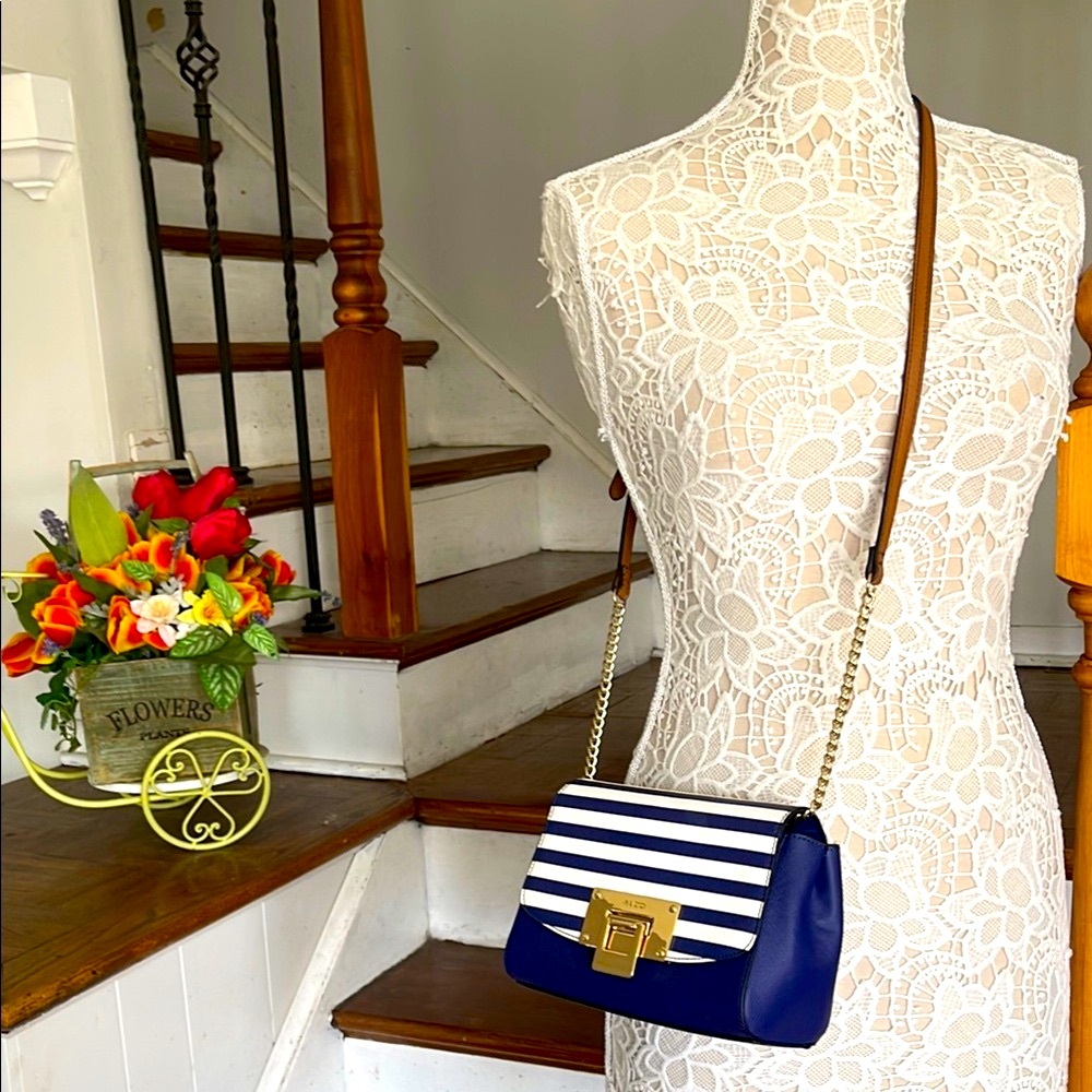NWT Aldo bleu & white striped crossbody bag